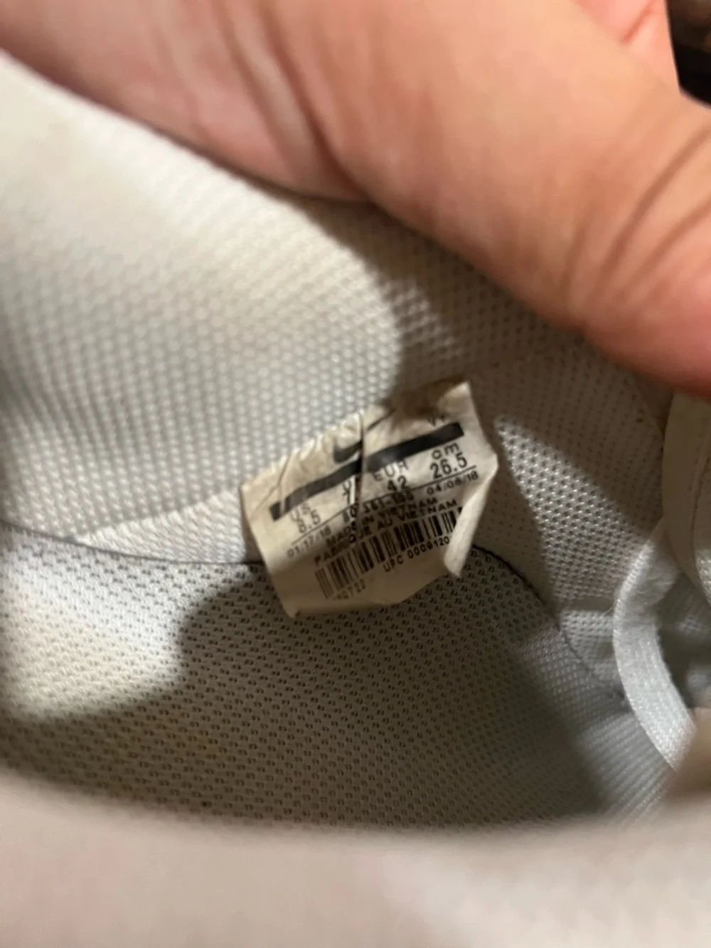Nike Air Force 1 White, Silver & Black Customized, Mens 8.5/Womens 10 - Picture 6 of 6